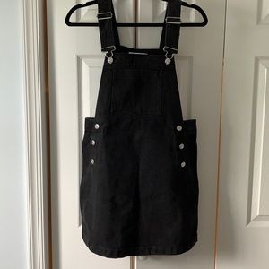 Mango denim pinafore dress, size XS, NWOT